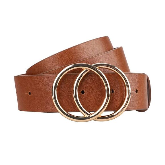 Women\'s Leather Belt Fashion Soft Faux Leather Waist Belts For Jeans 8777